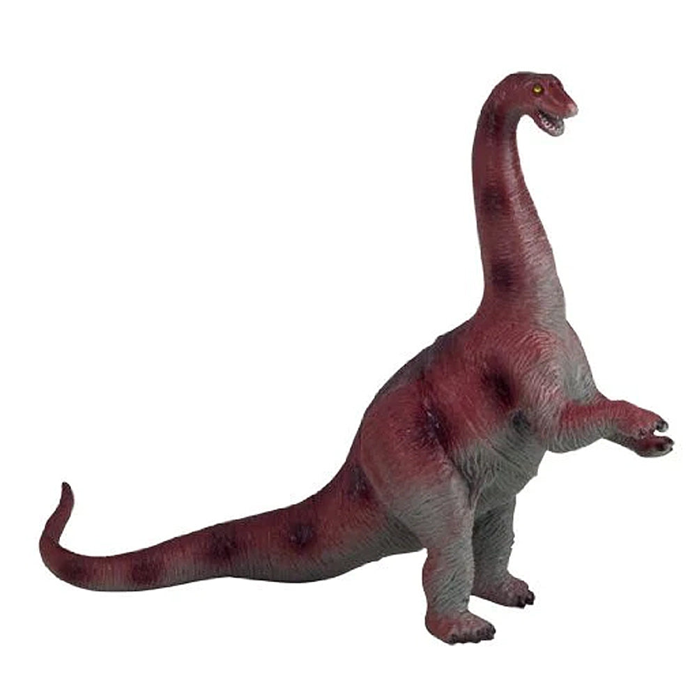 Durable plasticThis authentically detailed model of a Apatosaurus is 10 inches long and made of durable plastic.  10 inches long Authentic Detail Durable plastic