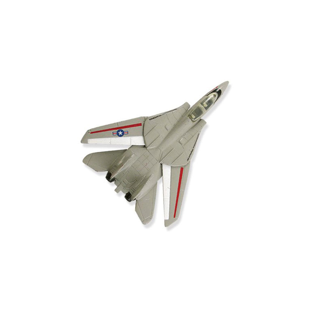 4.5 Inch Small Die Cast Metal Northrup Grumman F-14 Tomcat Sweep Wing Fighter Aircraft with Authentic Markings and Details by RedBox / Motormax.
