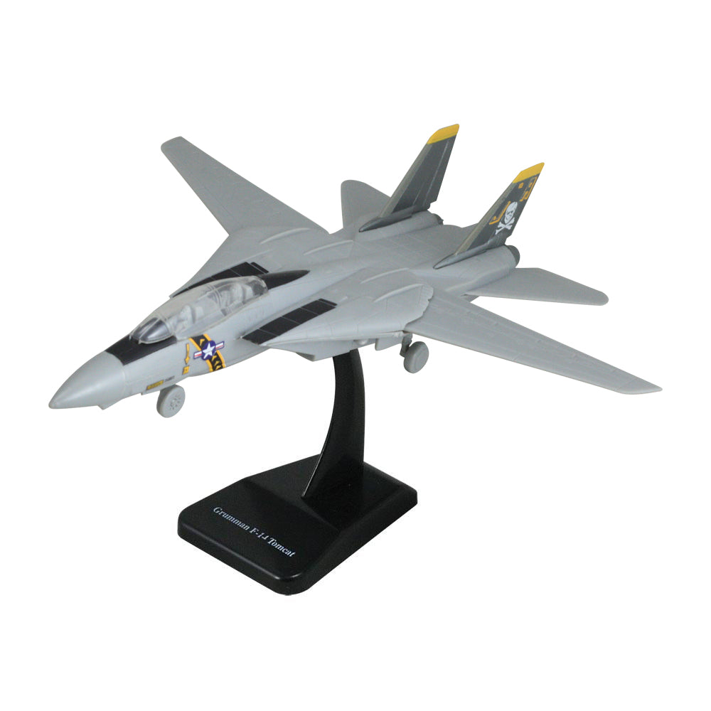 Highly Detailed 1:72 Scale Plastic Model Kit Replica of a Northrup Grumman F-14 Tomcat Sweep Wing Fighter Aircraft with Detailed Markings and Display Stand that Includes Everything Needed for Assembly.