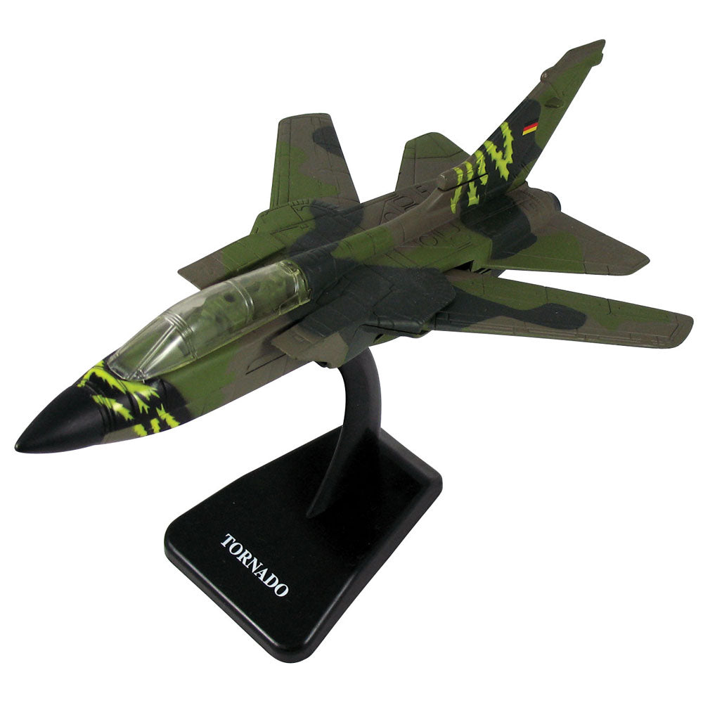 Highly Detailed 1:72 Scale Plastic Model Kit Replica of a Panavia Tornado British & German Combat Aircraft with Detailed Markings and Display Stand that Includes Everything Needed for Assembly.