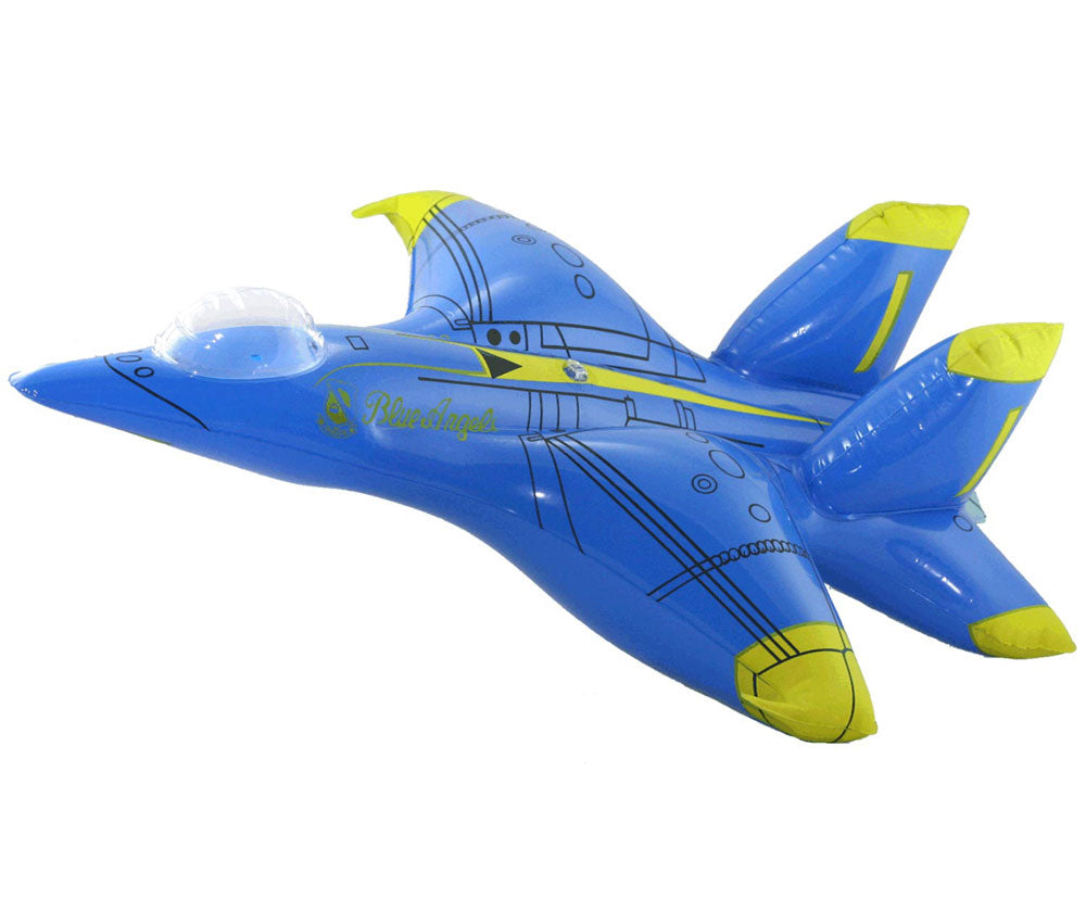 25 Inch Long Jumbo Inflatable F/A-18 Hornet Blue Angels Aircraft with Hook for Hanging.