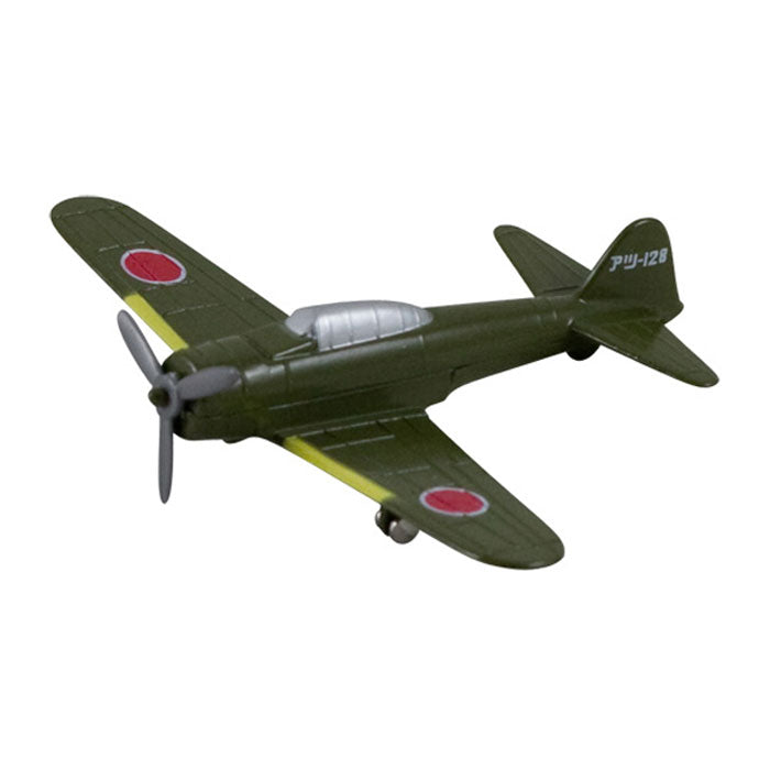 3.5 Inch Diecast Metal Green Mitsubishi A6M Zero Fighter World War II Aircraft with Authentic Markings and Details InAir Diecast Flyer RedBox / Motormax.