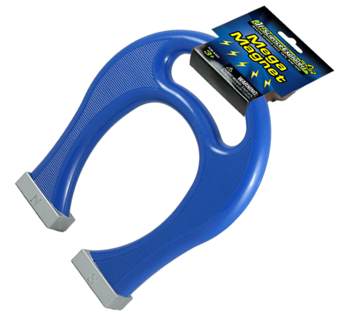 8 Inch Tall Jumbo Blue Working Magnet with Convenient Carry Handle.