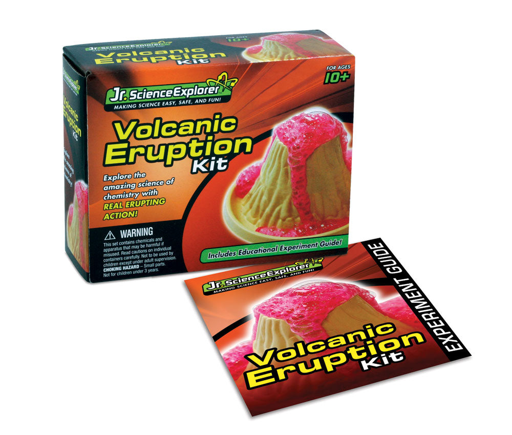 Jr. Science Explorer Volcanic Eruption Kit in its Original Packaging with Educational, Easy to Follow Experiment Guide.