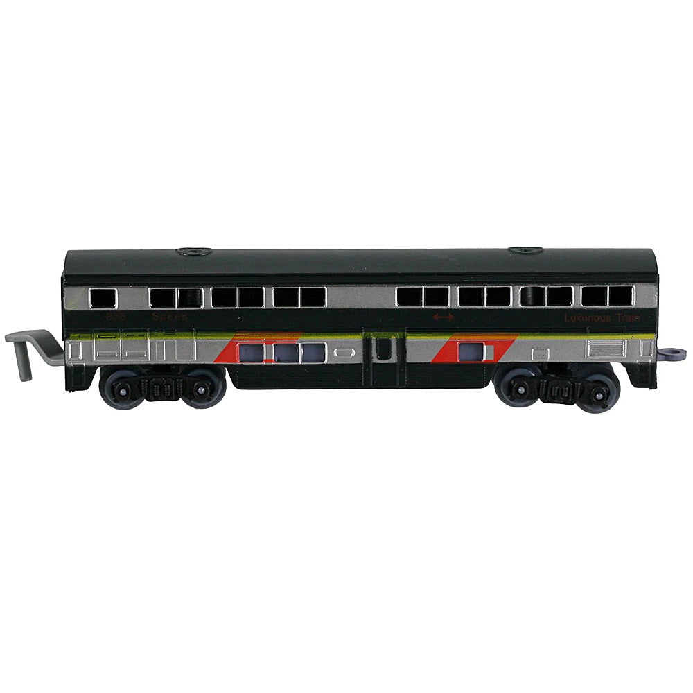 Compatible with WowToyz Scout Series Train Sets - Black and Silver Passenger Car