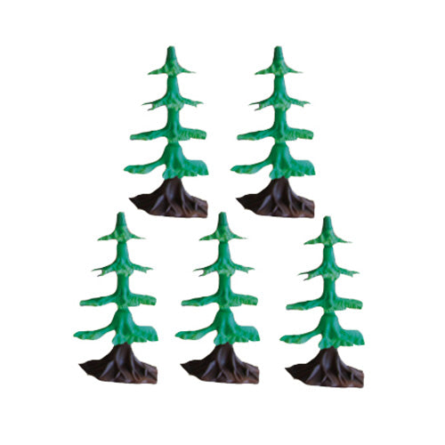 SET of 5 Plastic Scale Trees to be used with the WowToyz Classic and Scout Hobby Model Train Sets.