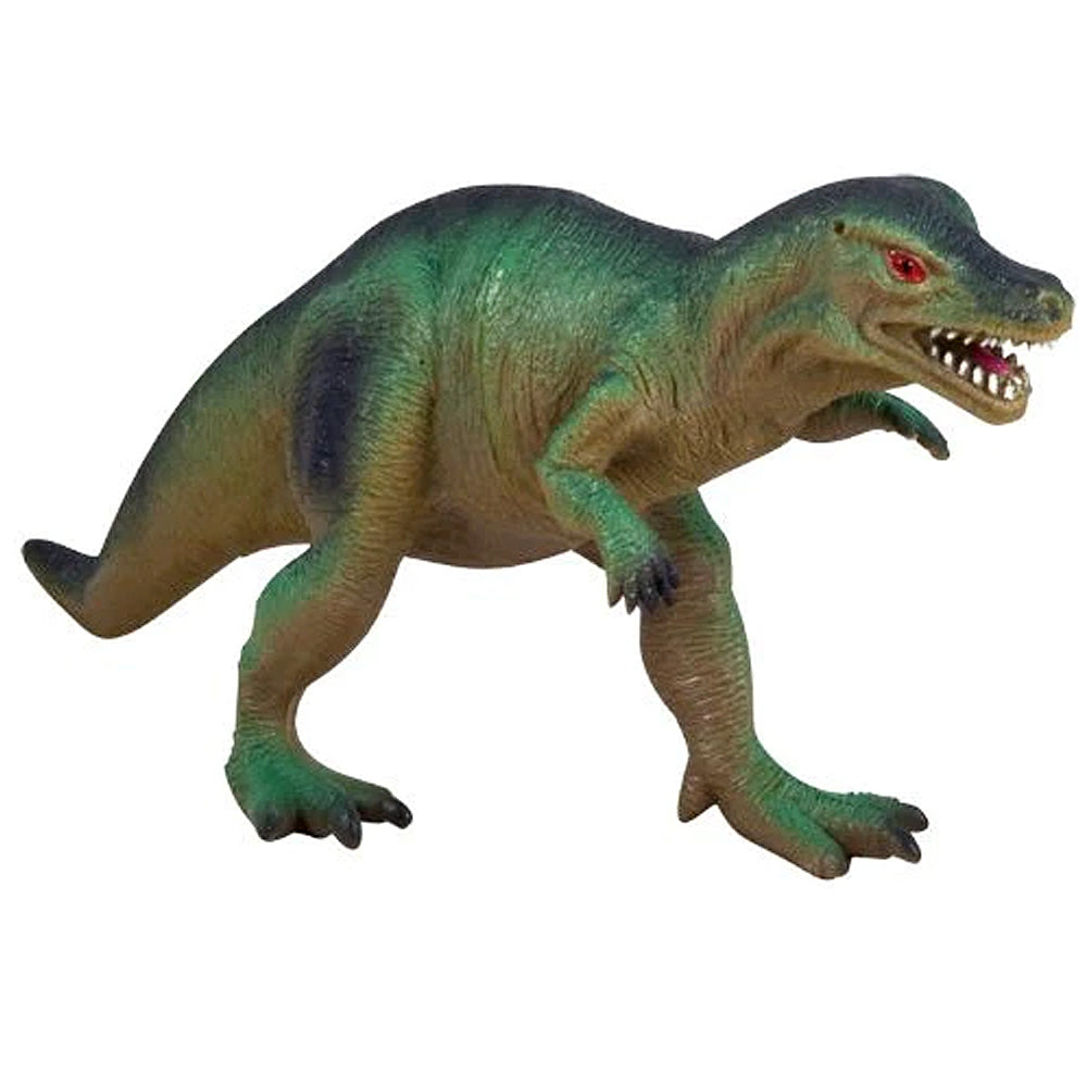 This authentically detailed model of an Allosaurus is 10 inches long and made of durable plastic.  10 inches long Authentic Detail Durable plastic