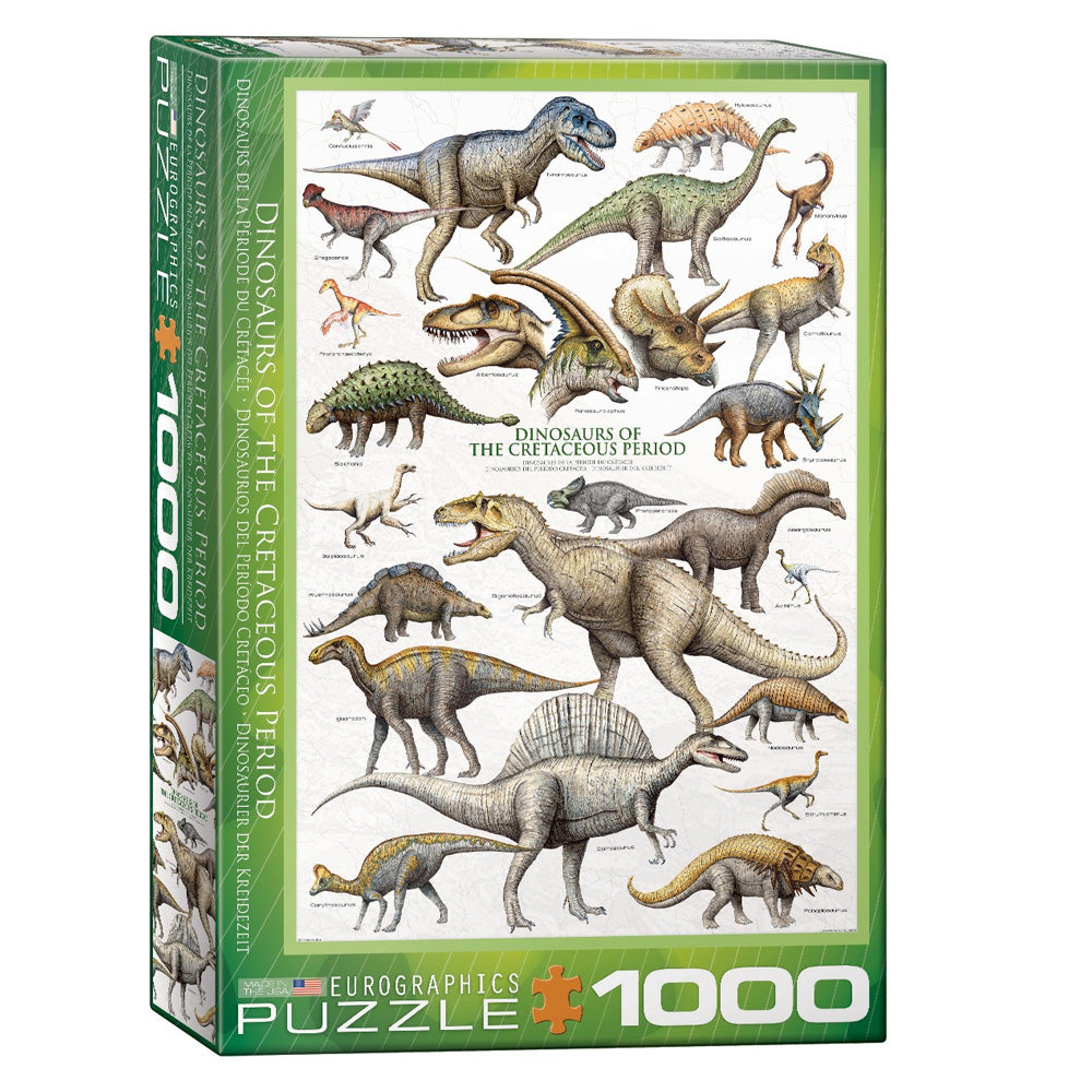 This educational jigsaw puzzle is printed on high-quality recycled art paper and features thick, durable pieces and comes in a sturdy box. Durable enough to put together again and again and beautiful enough to frame!  1,000 Piece Jigsaw Puzzle Puzzle measures: 19.25 inches by 26.5 inches Printed on high-quality recycled art paper Made by Eurographics