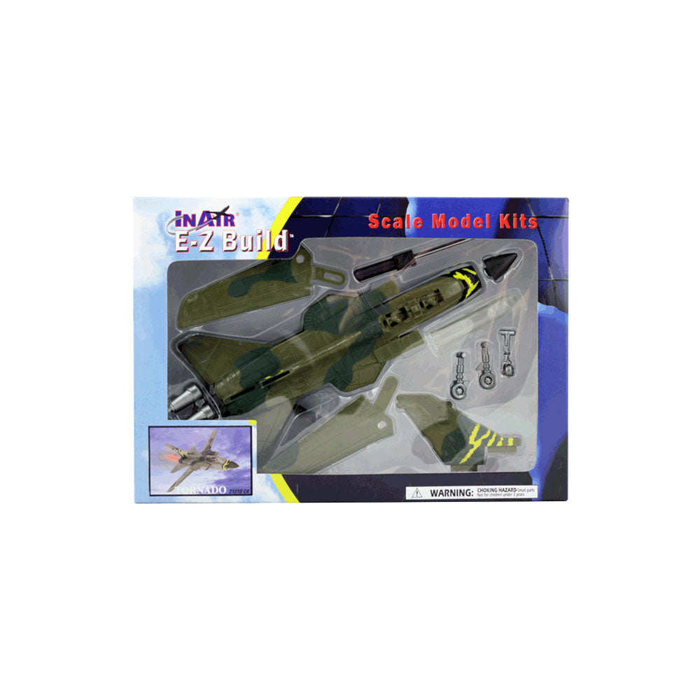 Highly Detailed 1:72 Scale Plastic Model Kit Replica of a Panavia Tornado British & German Combat Aircraft with Detailed Markings and Display Stand in its Original Packaging.
