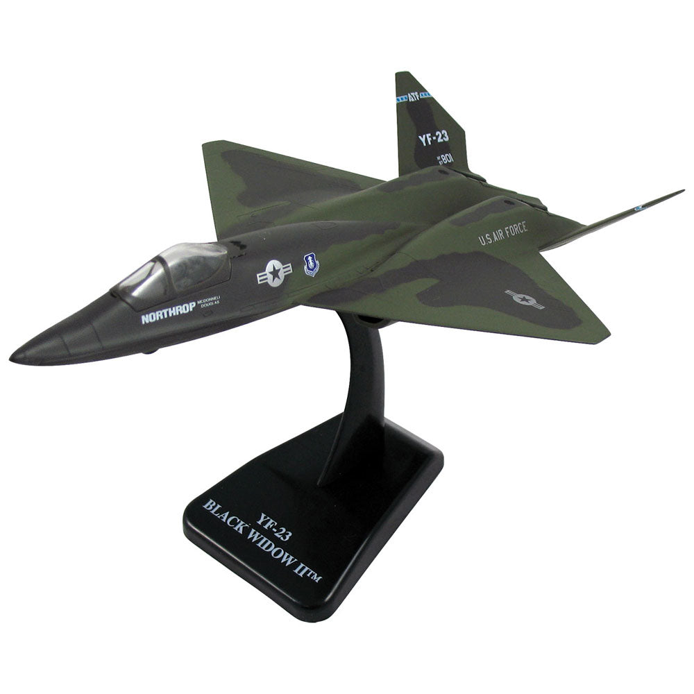 Highly Detailed 1:72 Scale Plastic Model Kit Replica of a Northrop/McDonnell Douglas YF-23 Black Widow Gray Ghost Stealth Air Force Fighter Aircraft with Detailed Markings and Display Stand that Included Everything Needed for Assembly.
