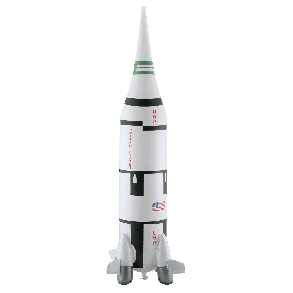 24 Inch Tall Jumbo Inflatable NASA Apollo Program Saturn V Rocket with Hook for Hanging.