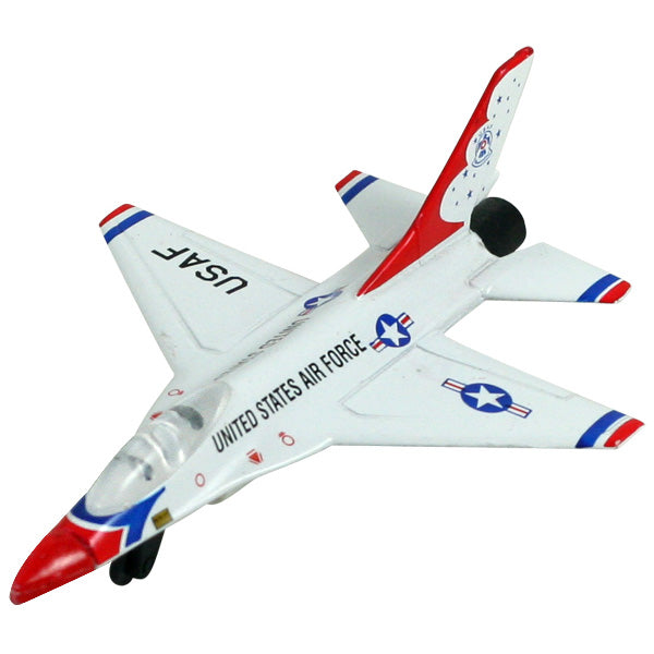 Lockheed F-16 Fighting Falcon Thunderbirds diecast metal modern jet toy airplane. InAir Diecast Flyer
