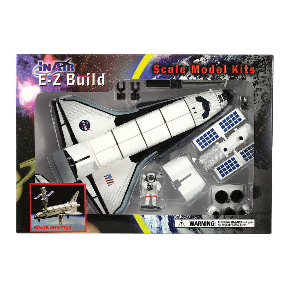 Highly Detailed Plastic Model Kit Replica of the NASA Space Shuttle Orbiter (Enterprise, Columbia, Challenger, Discovery, Atlantis & Endeavour) with Detailed Markings, Display Stand and Astronaut in its Original Packaging.
