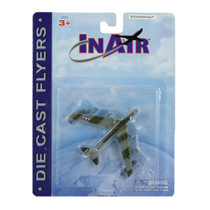 3.5 Inch Small Die Cast Metal Boeing B-52 Stratofortress Long Range Bomber Aircraft with Authentic Markings and Details in its Original Packaging by RedBox / Motormax.