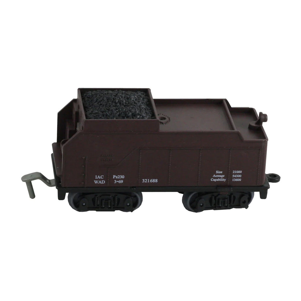 5 Inch Durable Plastic Coal Car to be used with the WowToyz 14, 20 and 40 Piece Classic Hobby Model Train Sets.