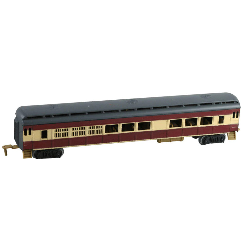 11 Inch Durable Plastic Passenger Car to be used with the WowToyz 14, 20 and 40 Piece Classic Hobby Model Train Sets.