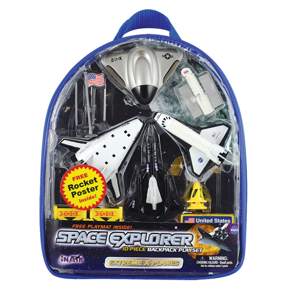 Extreme X-Planes Backpack Playset | Space Explorer – MightyToy