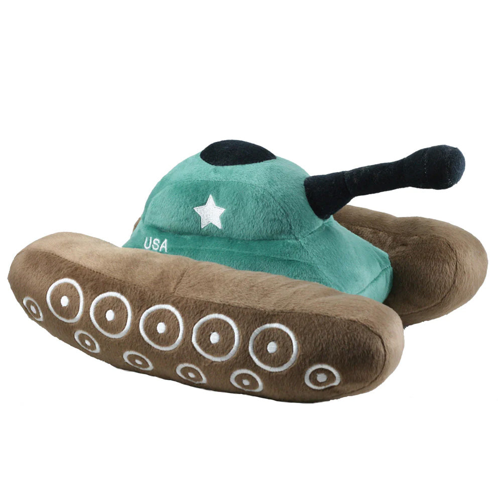 Cuddle Zoo Plush Military Tank. Super Soft Highly Detailed Plush Stuffed Animal Military Tank with Embroidered Details measuring 12 inches long by Cuddle Zoo. Sherman Tank