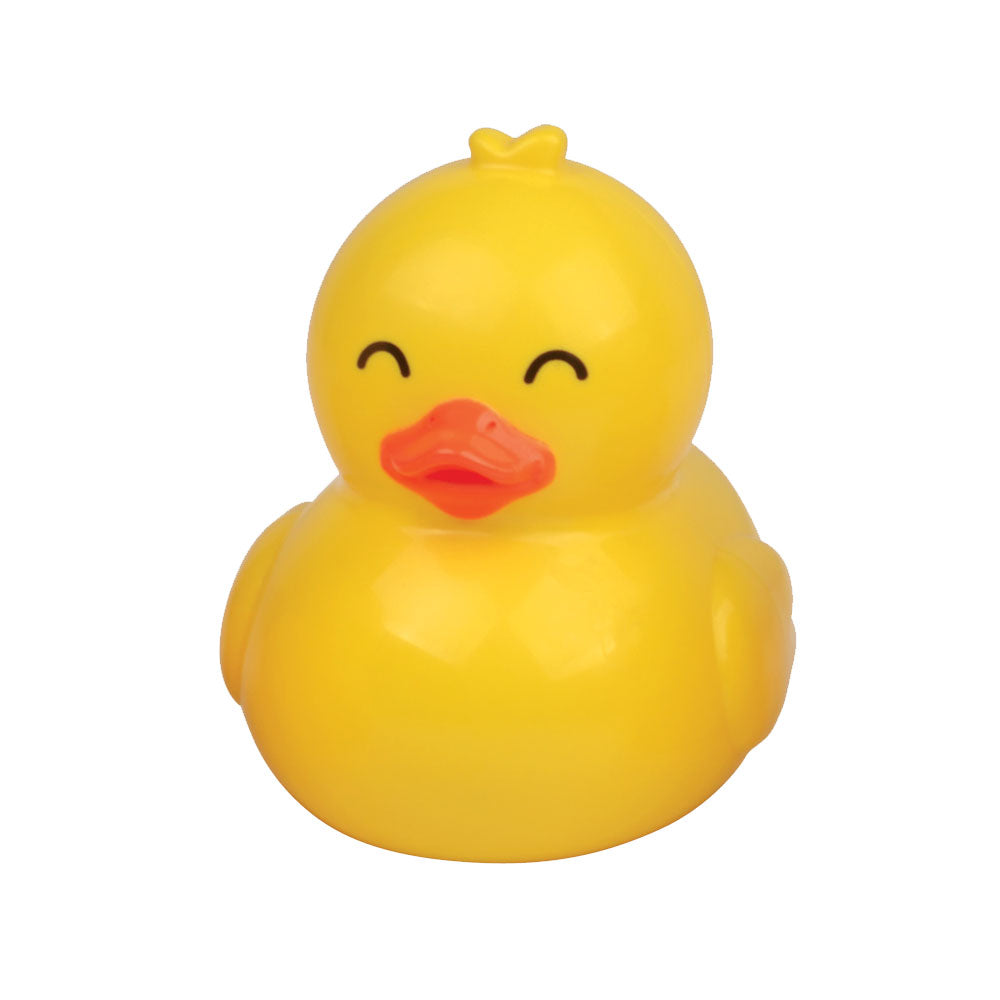 3 Inch Long Durable Plastic Yellow Blinking Duck that Floats in the Tub or Bath.