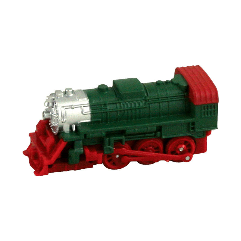 2.5 inch Friction Powered Pullback Die Cast Metal Green Locomotive Diesel Engine.
