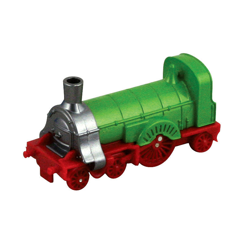 2.5 inch Friction Powered Pullback Die Cast Metal Green Locomotive Steam Engine.