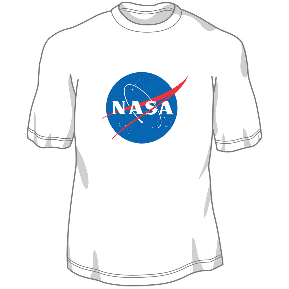 NASA Classic Blue Marble Emblem Logo T-Shirt Apparel – MightyToy