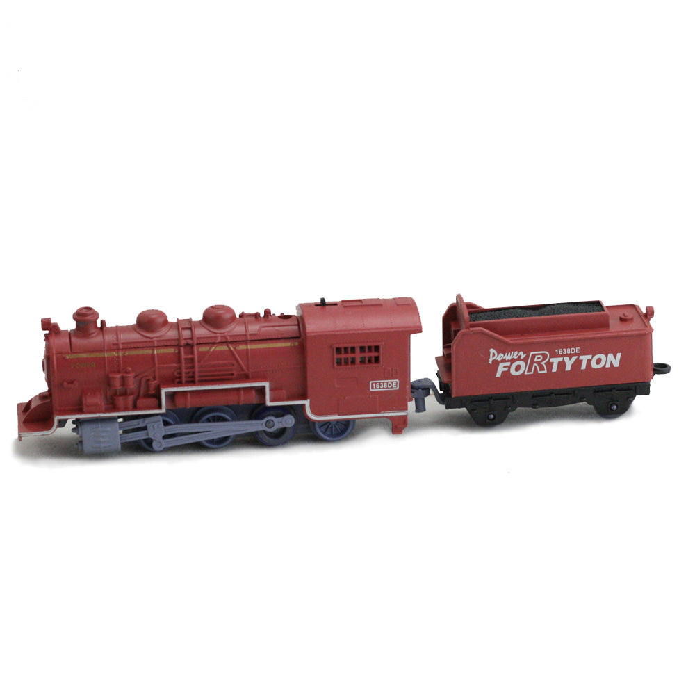 Brown steam locomotive and coal tender compatible with WowToyz Scout Series Train Sets WTTR10
