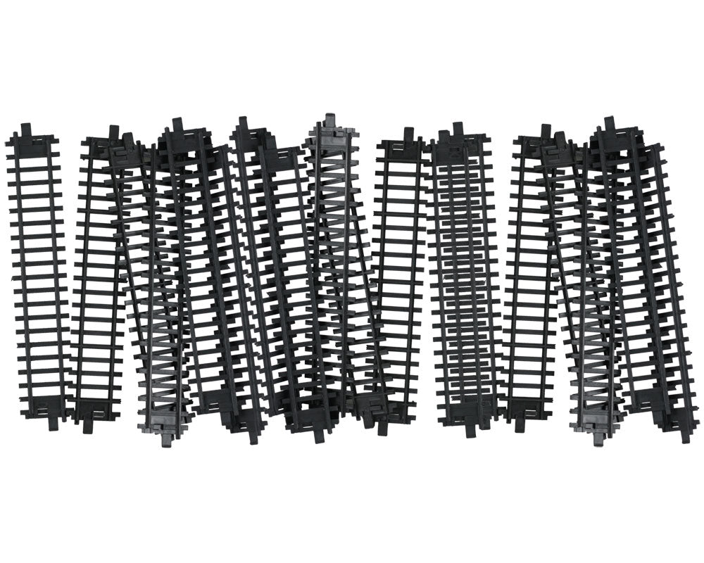 20 Pieces of Durable Plastic Replacement Snap Together Straight Track to be used with the 14, 20 or 40 Piece WowToyz Classic Hobby Model Train Sets.